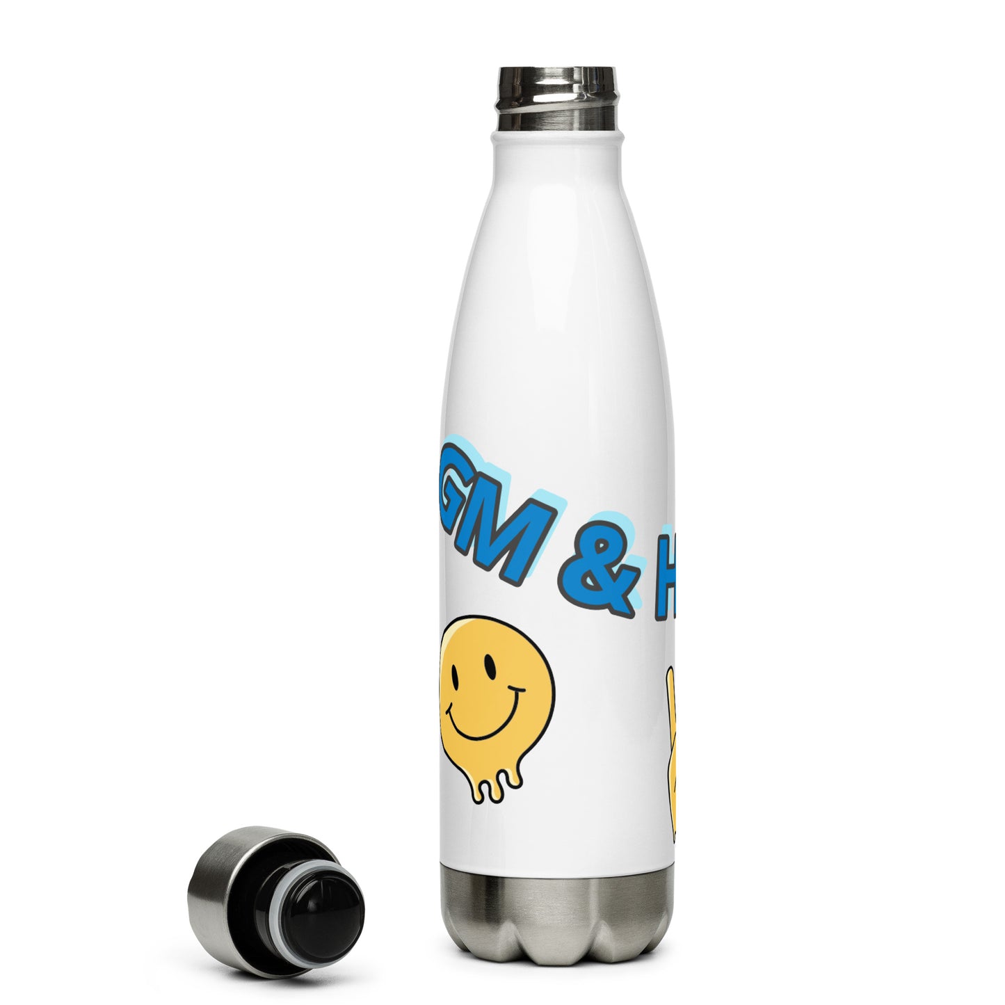 GM & Hydrate! Stainless Steel Water Bottle